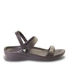 Women's 3-Strap Sandals - Dark Brown by DAWGS USA