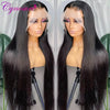 Cynosure - HD Transparent Lace Front Human Hair Wig Pre-Plucked Straight Lace Frontal Wig