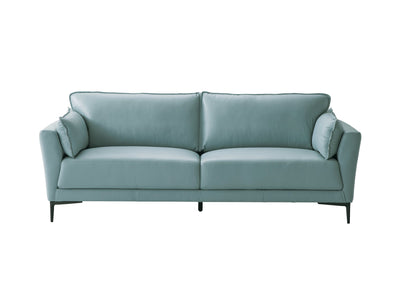 ACME Mesut Sofa, Light Blue Top Grain Leather by Blak Hom