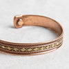 Brass Diamond Magnetic Copper Bracelet by Tiny Rituals