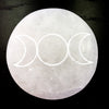 Moon Phase Engraved Selenite Plate by Whyte Quartz