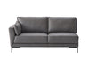 ACME Meka Sectional Sofa, Anthracite Leather by Blak Hom