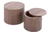 Set of 2 Handcrafted Round Coffee Tables by Blak Hom