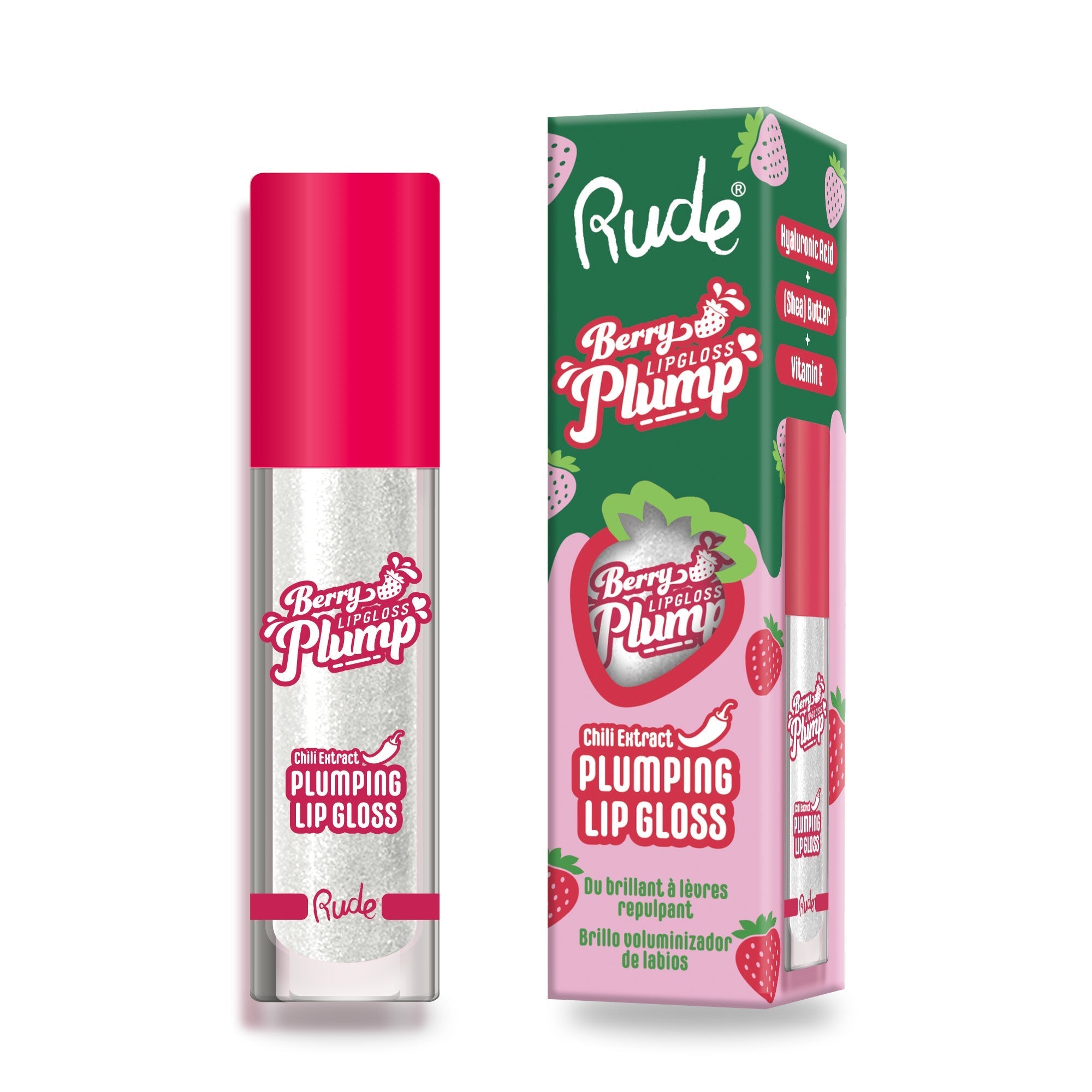 RUDE Berry Plump Plumping Lip Gloss by Avera Group