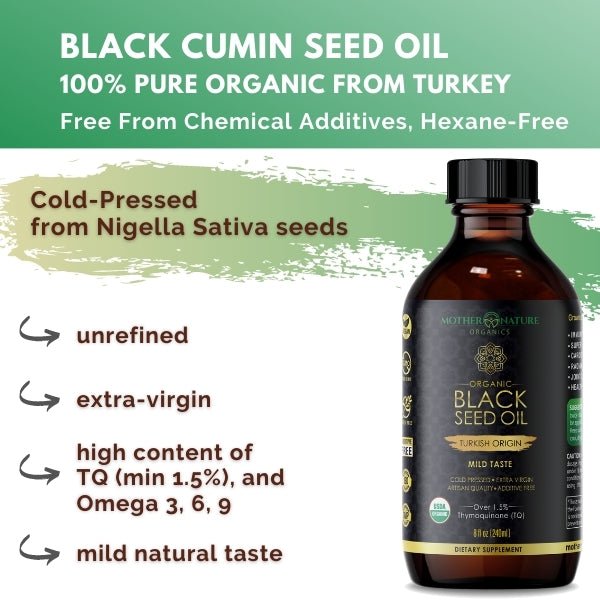 Black Seed Oil Turkish - Mother Nature Organics