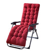 67x22in Chaise Lounger Cushion Recliner Rocking Chair Sofa Mat Deck Chair Cushion - Red by VYSN