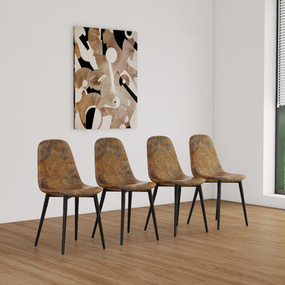 Dining Table and 4 Modern Dining Chairs by Blak Hom