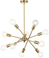 Modern Sputnik Chandelier Lighting with Adjustable Arms by Blak Hom