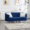 Living Room Sofa Navy Blue Velvet by Blak Hom