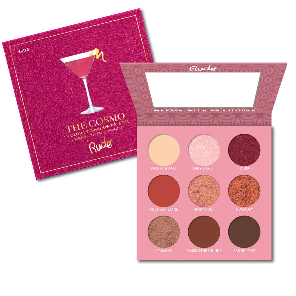RUDE Cocktail Party 9 Color Eyeshadow Palette by Avera Group