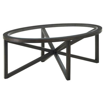 Modern Simple Tempered Glass Coffee Table by Blak Hom
