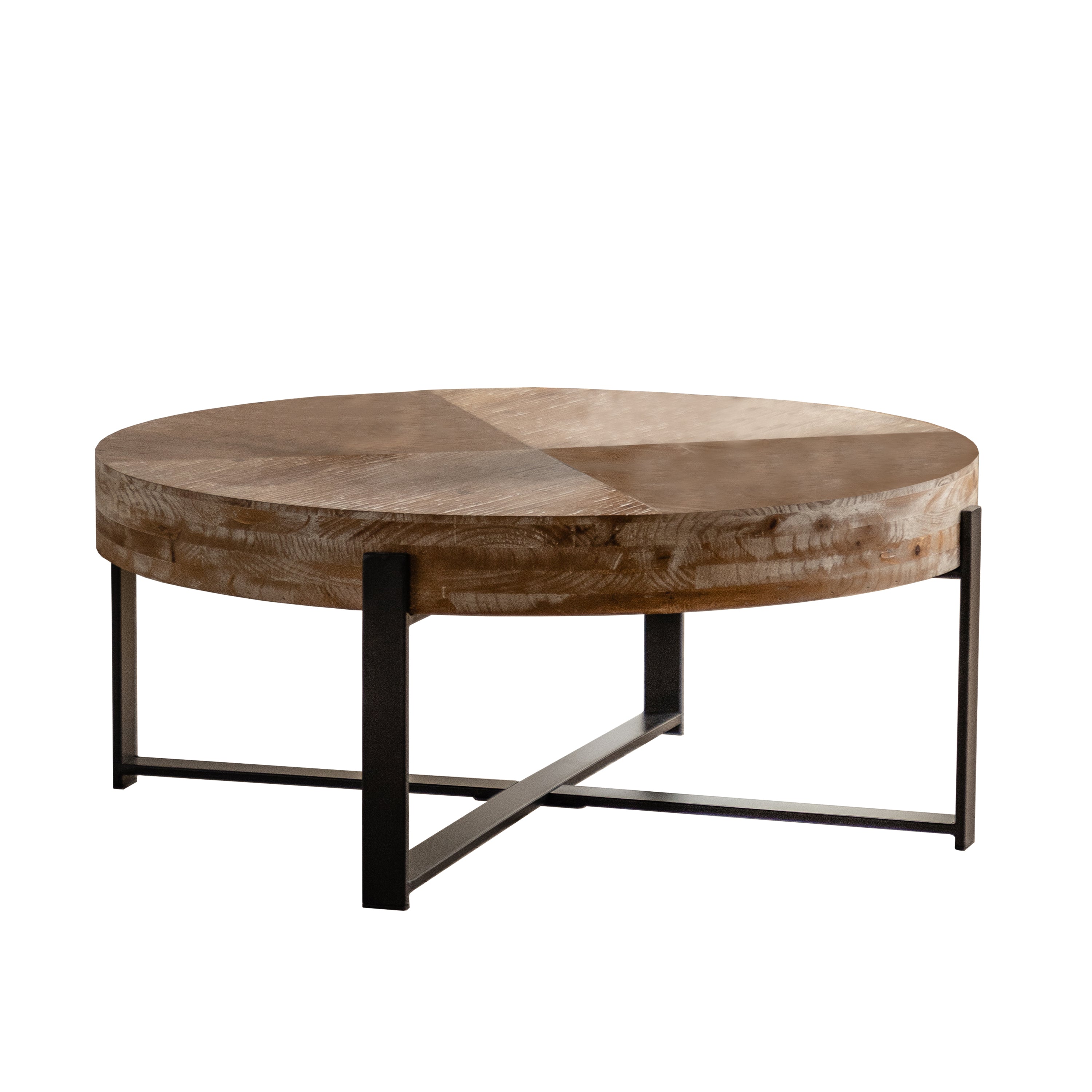 Modern Retro Splicing Round Coffee Table by Blak Hom