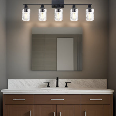 5-Light Bathroom Lighting Fixtures Over Mirror by Blak Hom
