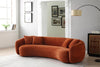 Boucle Sofa Modern Sectional Half Moon Leisure Couch by Blak Hom
