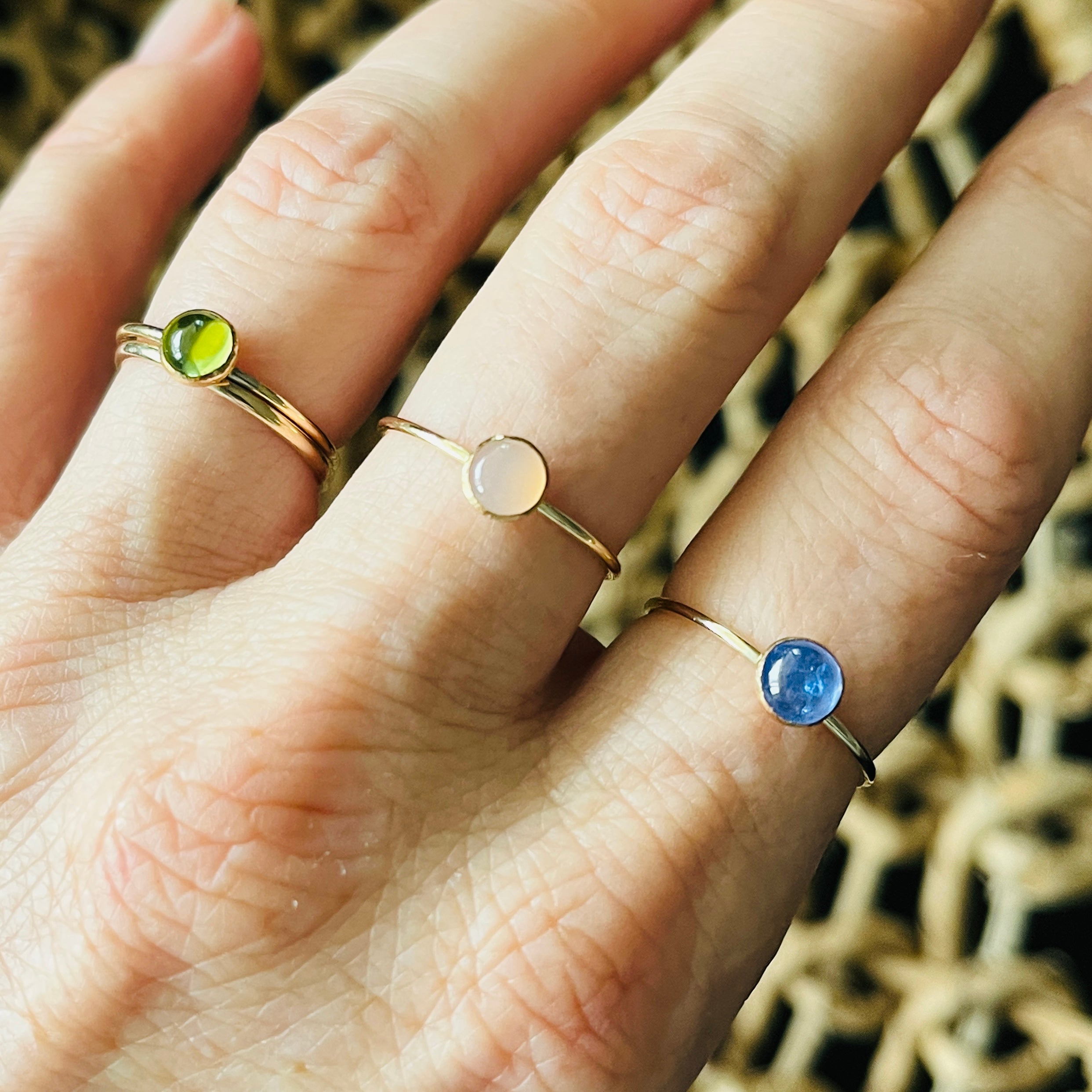 STANDARD GEMSTONE RING by SIREN JEWELRY