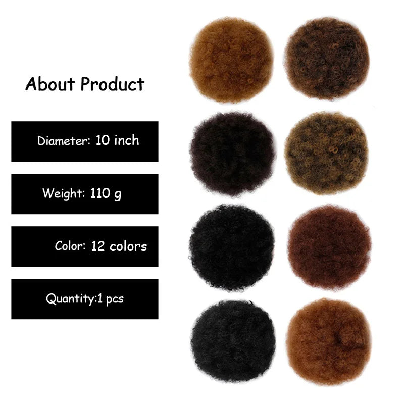 Afro Puff Drawstring Synthetic Clip-In Ponytail