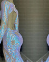 Glitter Sequins Mermaid Evening Dresses Prom Gowns