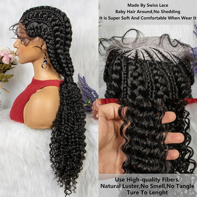 Lace Front Synthetic Braided Ponytail Wig