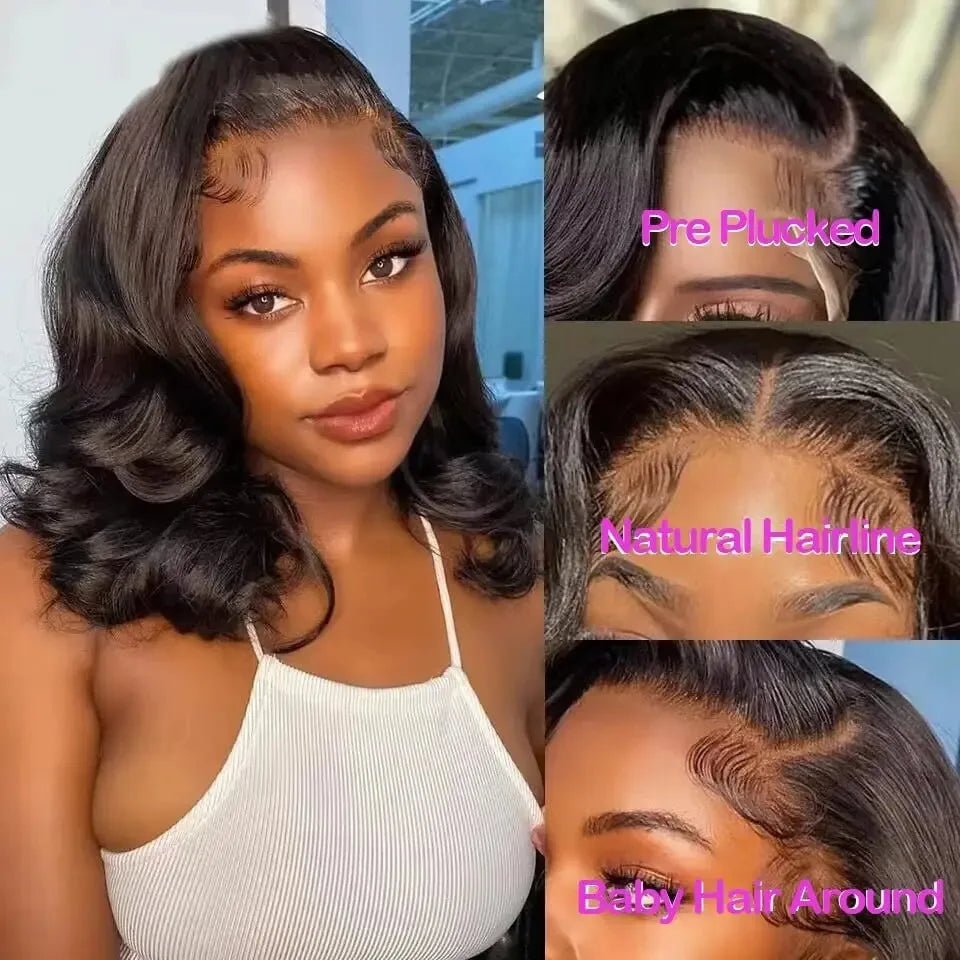 Glueless Human Hair Body Wave 13x6 HD Lace Frontal Wig