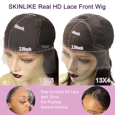 Lace Wigs Wow Angel 13x6 HD Lace Frontal Invisible Transparent
