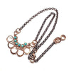 As Seen on Ashley Liao Copper Turquoise Wire Wrapped Necklace by Alexa Martha Designs