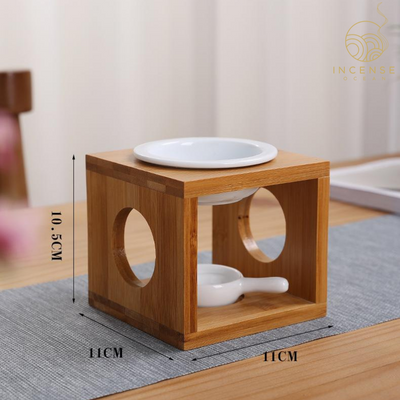 Creative Bamboo Essential Oil Burner by incenseocean