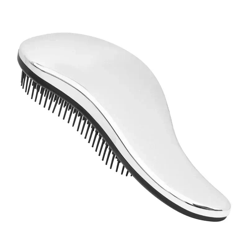 Shine Detangling Hair Brush - Silver | Calicapelli