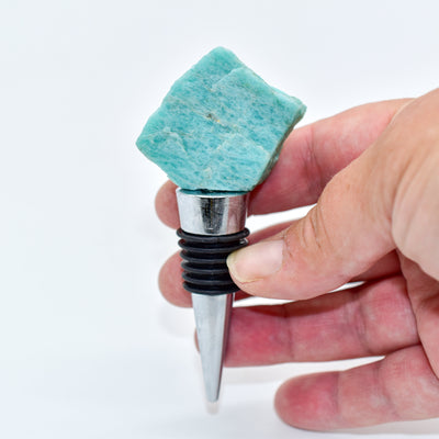 NEW Natural Stone Wine Bottle Stoppers by Whyte Quartz