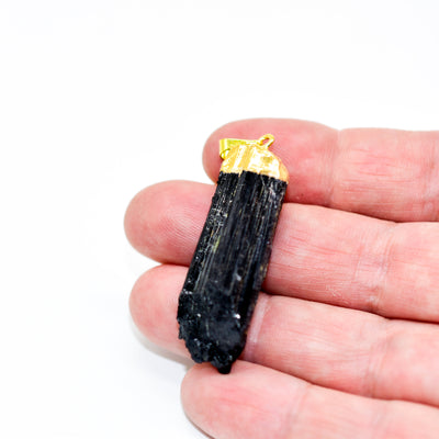 Black Tourmaline Pendant Necklace by Whyte Quartz