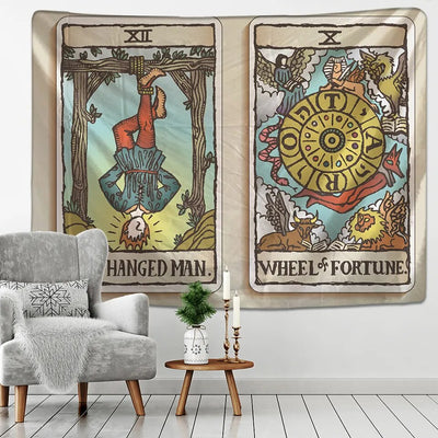 India Witchcraft Tarot Tapestry Wall Hanging