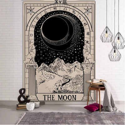 India Witchcraft Tarot Tapestry Wall Hanging