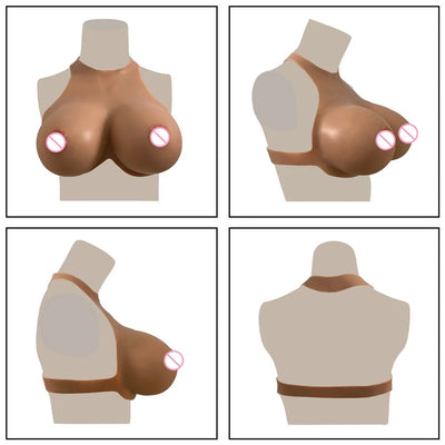 Realistic Bodysuit Silicone Breast Form Plate
