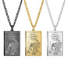 Tarot Cards Esotericism Necklace Aesthetic Stainless Steel Jewelry