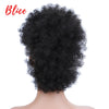 Blice Synthetic High Puff Afro Kinky Clip-in Hairpiece Hair, 90g/piece Natural Black