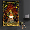 Western Witch Tarot Card Pattern Blanket Tapestry Wall Hanging