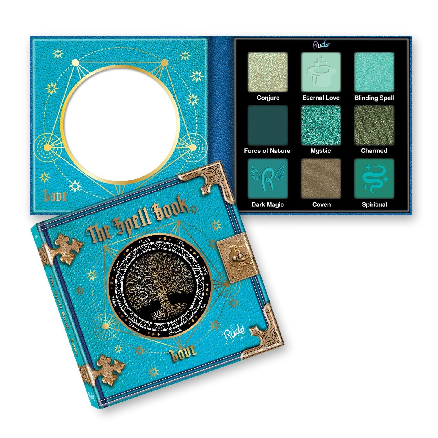 RUDE The Spell Book Smooth and Blendable Eyeshadow Palette by Avera Group