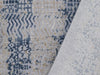 Modern Lelia Grey Blue Distressed Rug by Bareens Designer Rugs