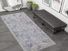 Vintage Delmar Light Gray Blue Rug by Bareens Designer Rugs