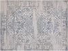 Boho Chic Distressed Medallion Orchid Beige Blue Rug by Bareens Designer Rugs