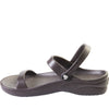 Women's 3-Strap Sandals - Dark Brown by DAWGS USA