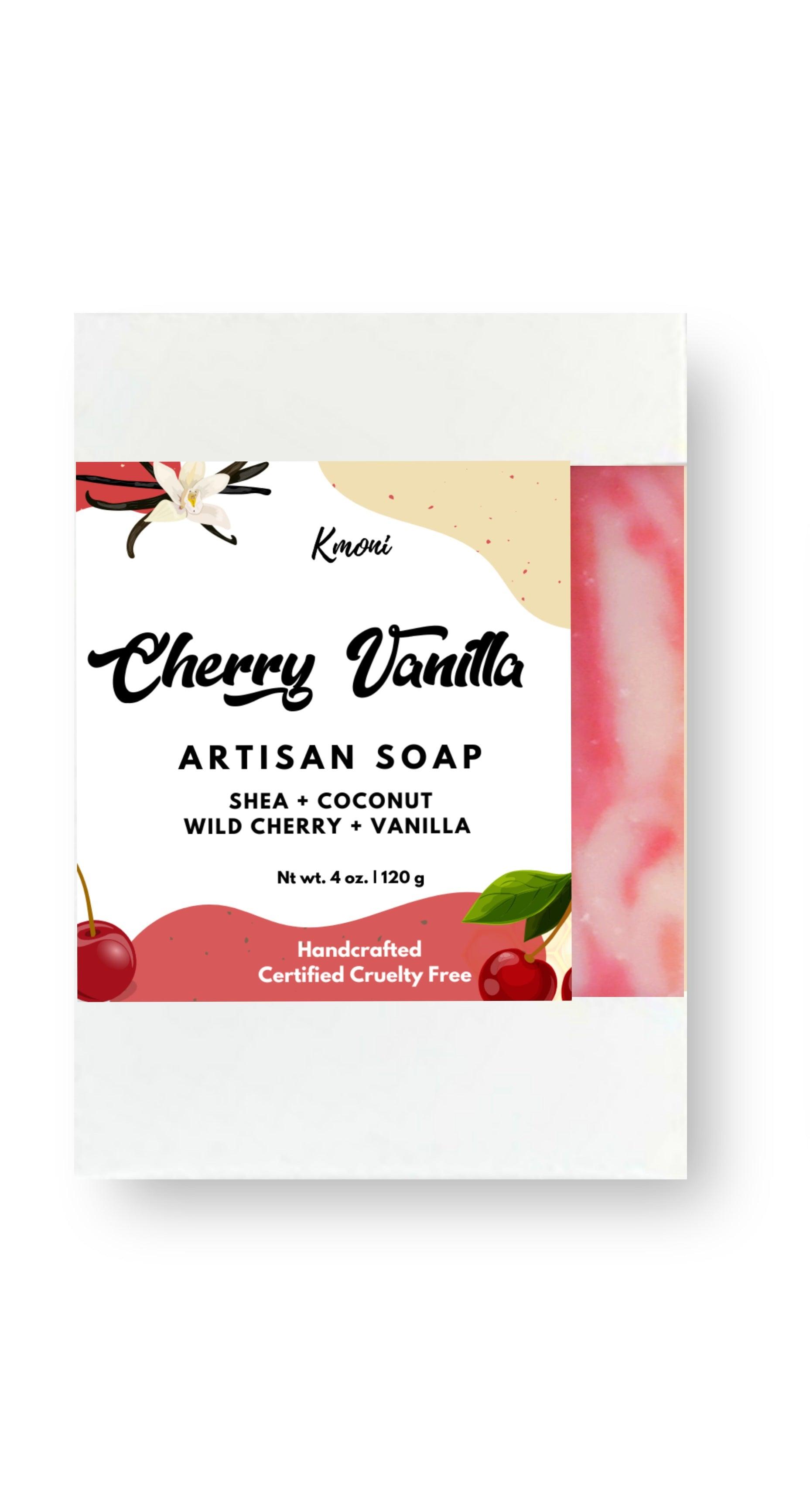 Cherry Vanilla Artisan Soap - Kmoni Cosmetics