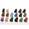 Cute Cat Statue Natural Gemstone