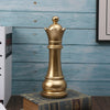 1pc Chess Sculpture Decoration, Gold Resin