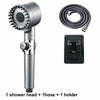 3-Mode High Pressure Showerhead, Portable with Filter