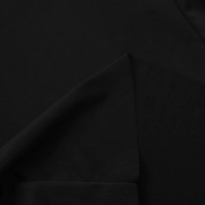 Black Mesh Long Sleeve Sequin V-neck with Split Dress