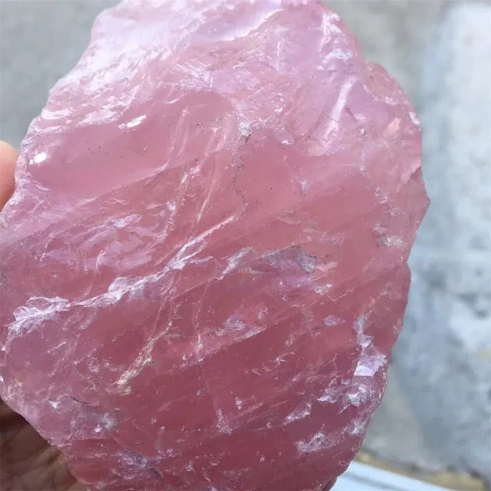100% Natural Rose Quartz Stone Raw Crystals Stones Healing Mineral Specimen Rock Raw Rough Quartz Pink Crystal Gemstones 1pc