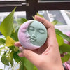 Warm Moon Sun Face Candle Silicone Mold