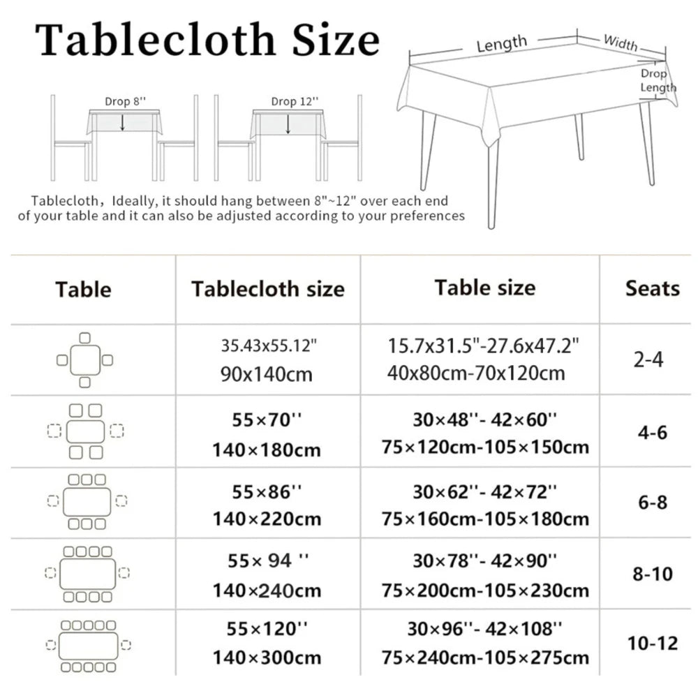Commemorative Baptism Church Altar Rectangle Tablecloth for Table Decor Reusable Kitchen Dining Tablecloth Religion Decorations