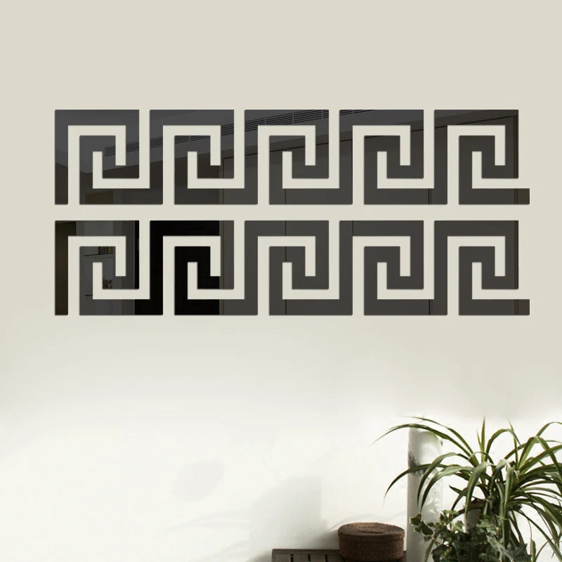 Acrylic Border Wall Mirror Sticker with Adhesive - Nellie's Way Beauty, Inc.