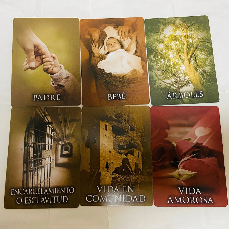 Past Life Oracle Cards 44pcs Spanish Edition board games oracle deck